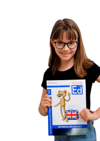 dziewczynka ucząca się angielskiego metodą od Edu Bears